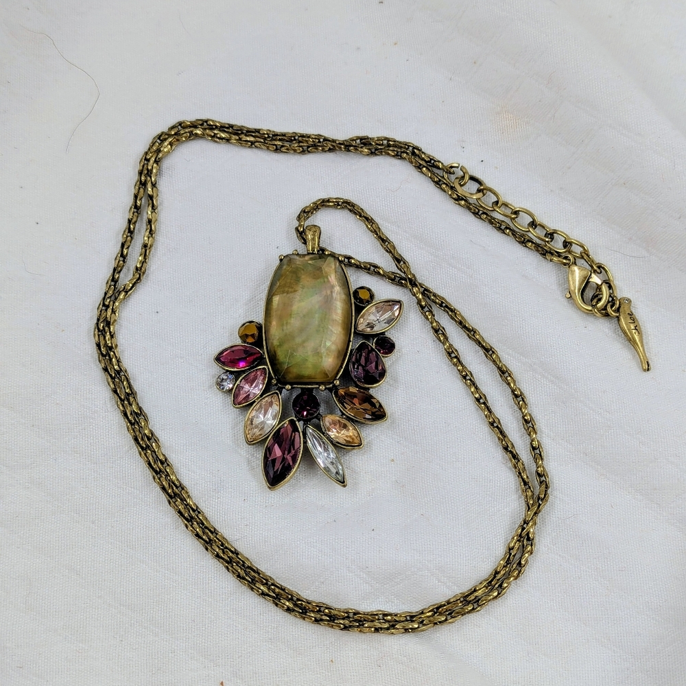 Chloe + Isabel Bouquet Rouge Long Pendant Necklace